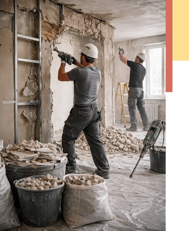 Демонтажные работы в Якутске от 2812 руб. — услуги и цена под ключ | ОТДЕЛОЧНИК-Ктс