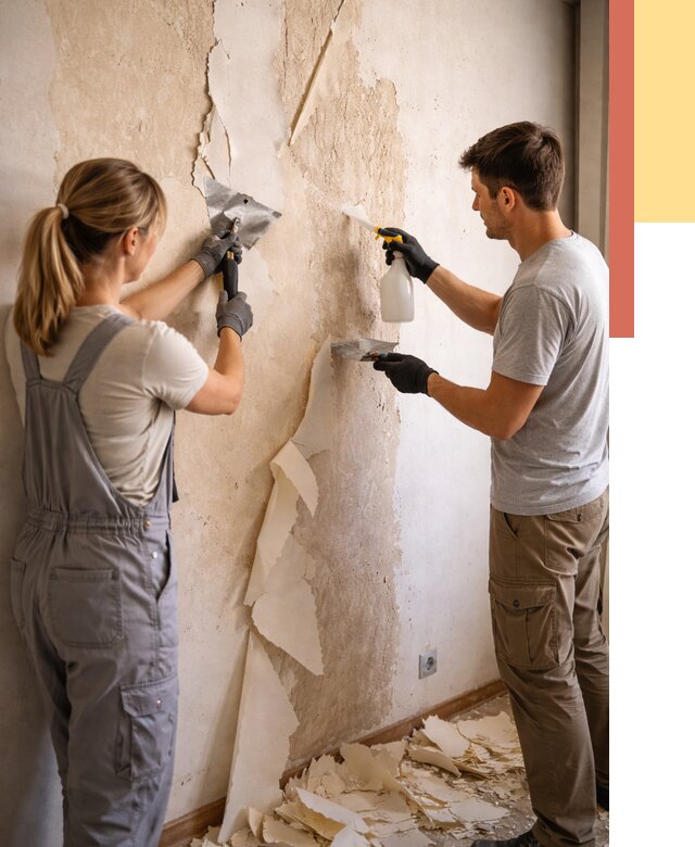 Снятие старых обоев в Якутске от 5468 руб. под ключ недорого | ОТДЕЛОЧНИК-Ктс