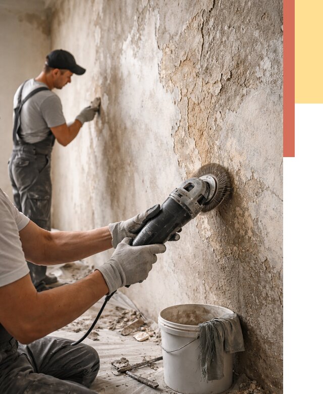 Снятие и удаление краски со стен в Якутске от 2187 руб. — ОТДЕЛОЧНИК-Ктс