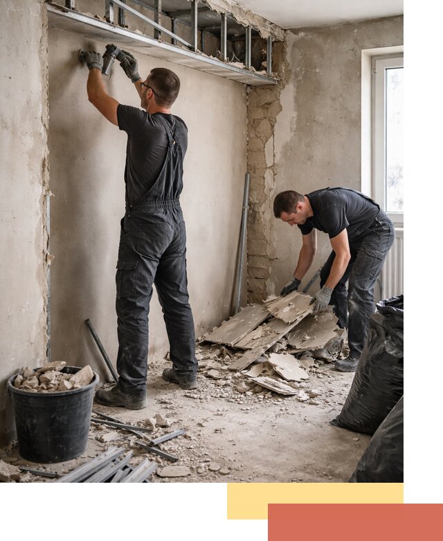 Демонтаж короба из гипсокартона в Якутске быстро и аккуратно