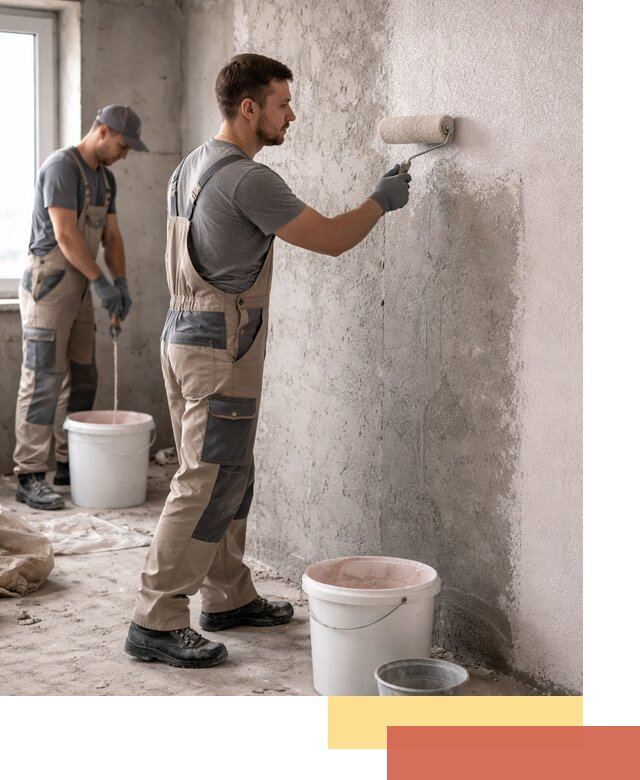 Нанесение бетоноконтакта на стены в Якутске для последующей отделки