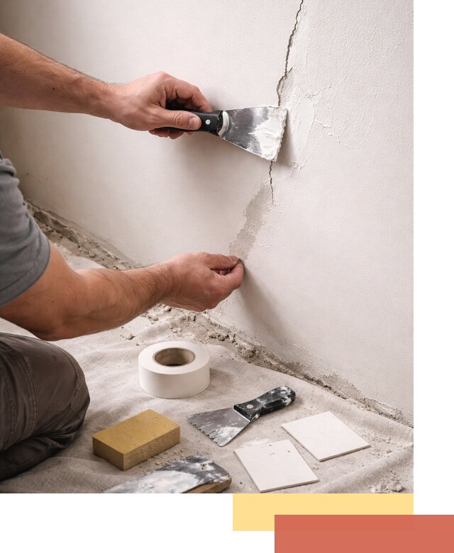Заделка трещин и сколов в стенах и потолках в Якутске