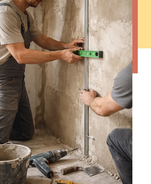 Установка штукатурных маяков в Якутске от 7291 руб. — быстро и недорого | ОТДЕЛОЧНИК-Ктс