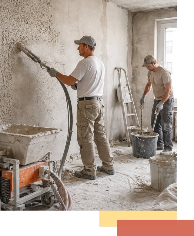 Машинная штукатурка стен в Якутске — быстро и качественно