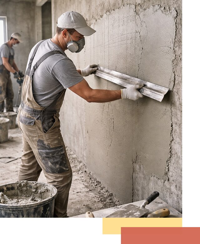 Штукатурка бетонных стен в Якутске качественно и долговечно