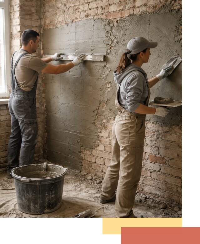 Штукатурка кирпичных стен в Якутске — качественно и надежно