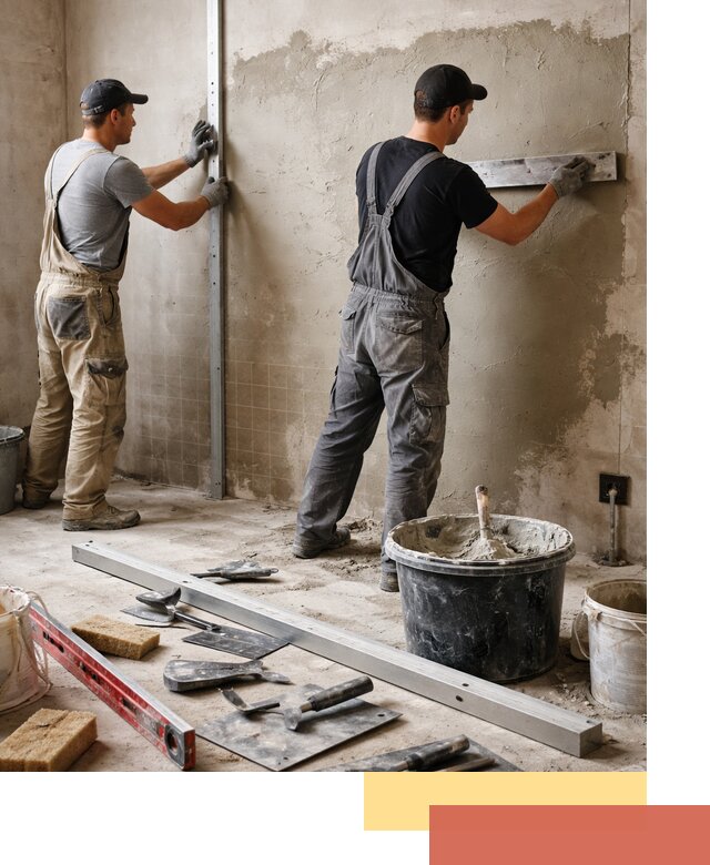 Профессиональная штукатурка стен под плитку в Якутске