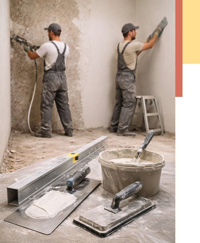 Штукатурка стен под обои в Якутске от 4687 руб./м2 — выравнивание под обои | ОТДЕЛОЧНИК-Ктс