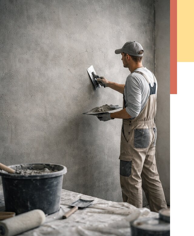 Декоративная штукатурка под бетон в Якутске от 2604 руб./м² — нанесение под ключ | ОТДЕЛОЧНИК-Ктс