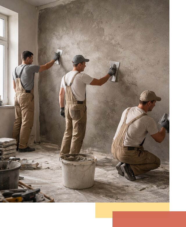 Декоративная штукатурка под бетон в Якутске для стен и потолков