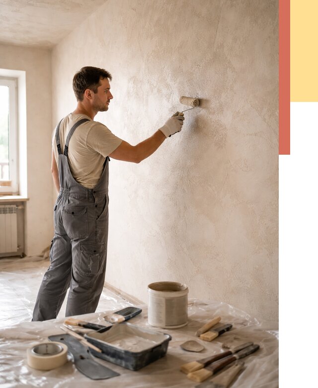 Нанесение лессирующей краски по декоративке в Якутске от 1823 руб. | ОТДЕЛОЧНИК-Ктс