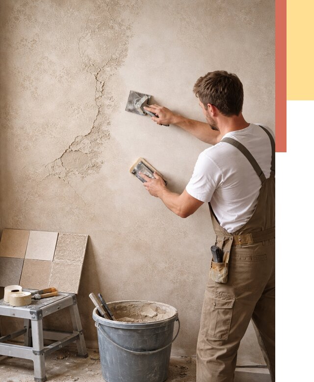 Ремонт декоративной штукатурки в Якутске от 4687 руб. под ключ | ОТДЕЛОЧНИК-Ктс