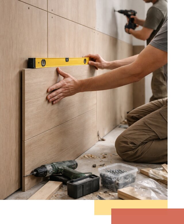 Профессиональный монтаж МДФ панелей на стены в Якутске