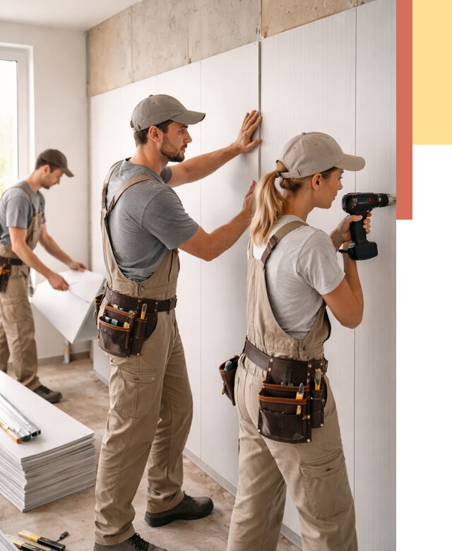 Монтаж ПВХ панелей на стены в Якутске от 469 руб/м2 — быстро и недорого | ОТДЕЛОЧНИК-Ктс