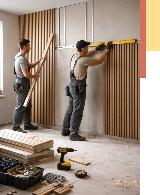 Монтаж реечных панелей на стены в Якутске от 1250 руб. — быстро и недорого | ОТДЕЛОЧНИК-Ктс