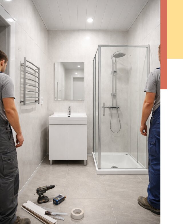 Отделка ванной комнаты панелями ПВХ в Якутске от 4687 руб. за м2 | ОТДЕЛОЧНИК-Ктс