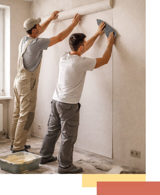 Поклейка виниловых обоев в Якутске профессионально и качественно