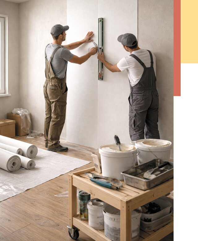 Поклейка стеклообоев в Якутске от 6770 руб. за м2 — быстро и недорого | ОТДЕЛОЧНИК-Ктс