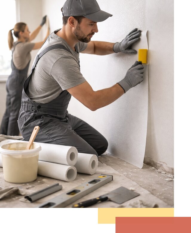 Поклейка стеклообоев профессионально в Якутске