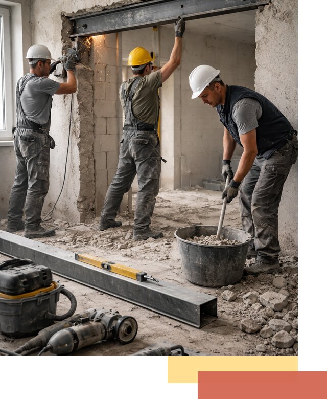 Создание проемов в стенах и несущих конструкциях в Якутске