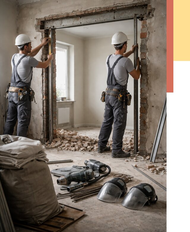 Расширение дверного проема в Якутске от 13019 руб. под ключ | ОТДЕЛОЧНИК-Ктс