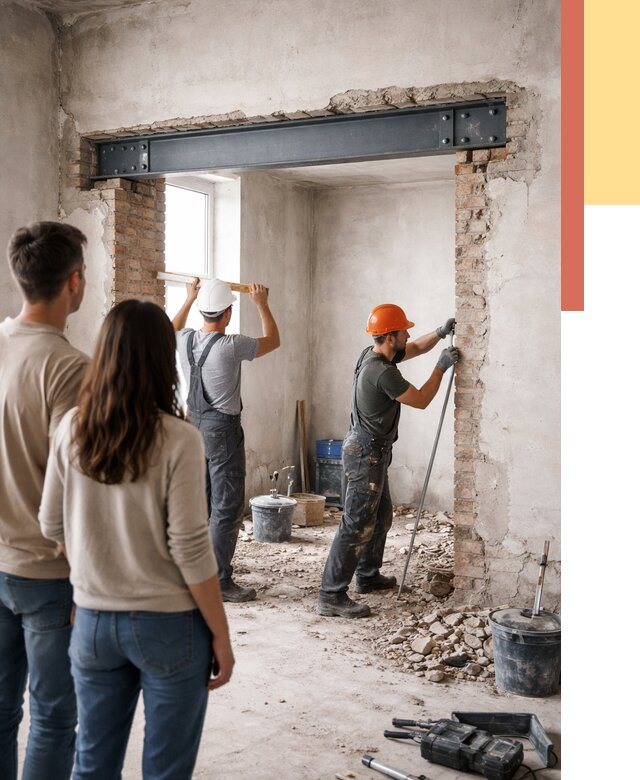 Усиление проема в стене в Якутске от 9894 руб. — усиление дверного проема металлоконструкцией | ОТДЕЛОЧНИК-Ктс