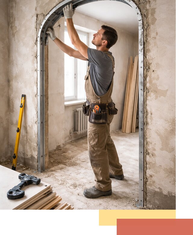 Устройство арочного проема в Якутске под ключ