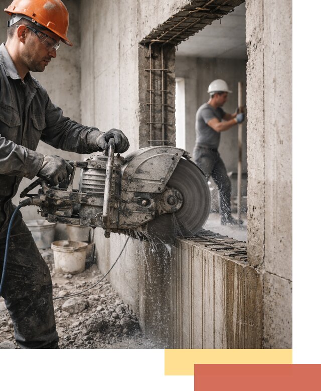 Алмазная резка проемов в Якутске быстро и точно