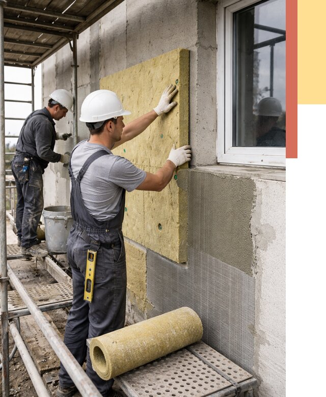 Утепление стен в Якутске от 4478 руб. под ключ — быстро и недорого | ОТДЕЛОЧНИК-Ктс