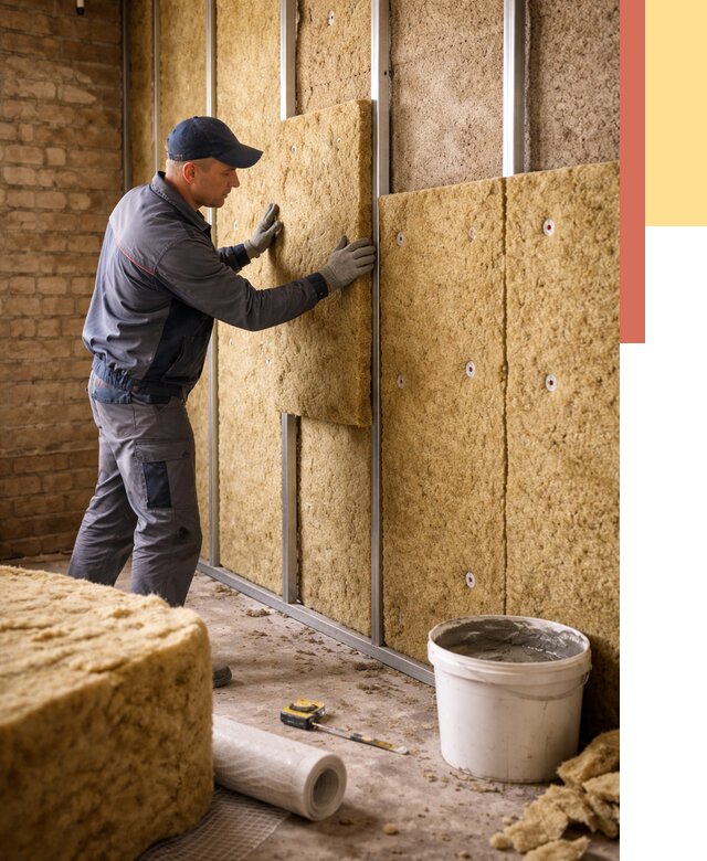 Утепление стен минватой в Якутске от 1406 руб./м2 — недорого и быстро | ОТДЕЛОЧНИК-Ктс