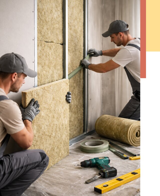 Шумоизоляция стен в Якутске под ключ от 1927 руб. | ОТДЕЛОЧНИК-Ктс