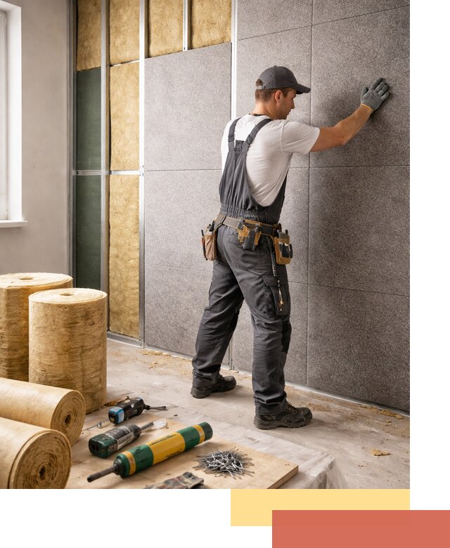 Профессиональная шумоизоляция стен в Якутске для квартиры и офиса