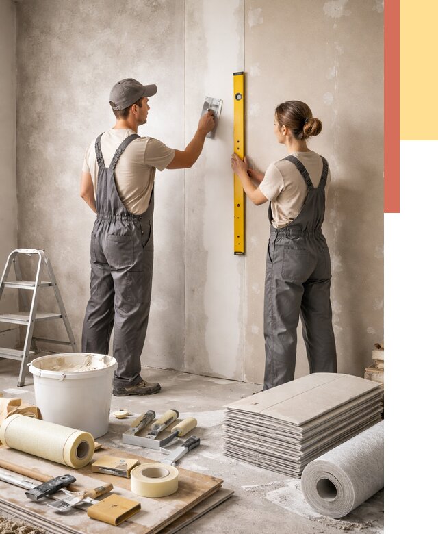 Отделка стен в Якутске от 1562 руб/м² — недорого, быстро, под ключ | ОТДЕЛОЧНИК-Ктс