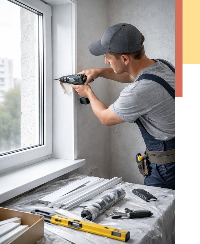 Установка пластиковых откосов в Якутске от 2343 руб. | ОТДЕЛОЧНИК-Ктс монтаж, быстро и недорого