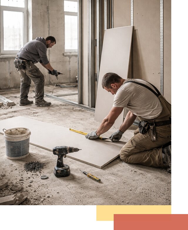 Кладка перегородок из ПГП под ключ в Якутске