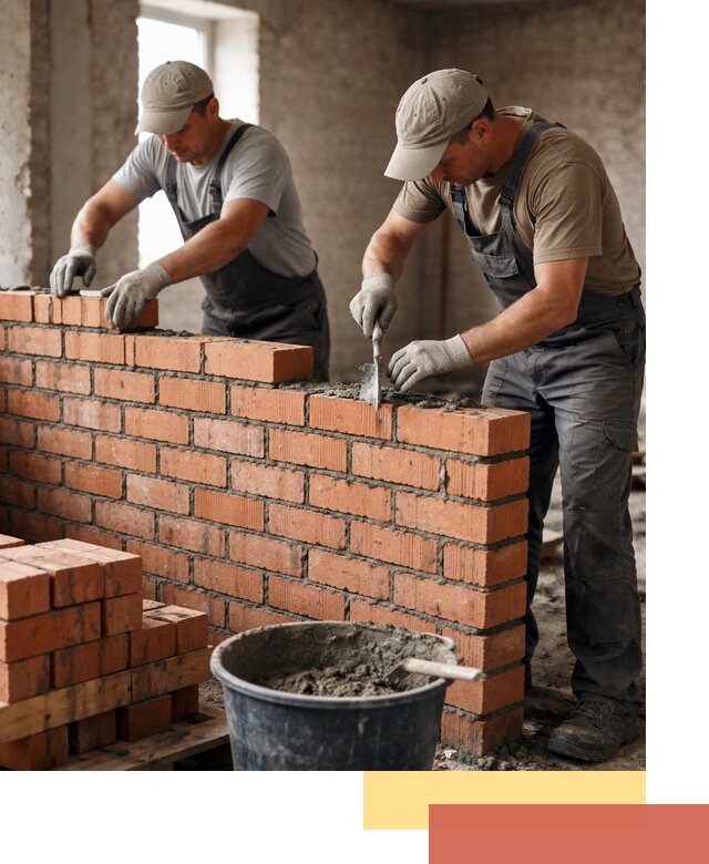 Кладка кирпичных перегородок под ключ в Якутске