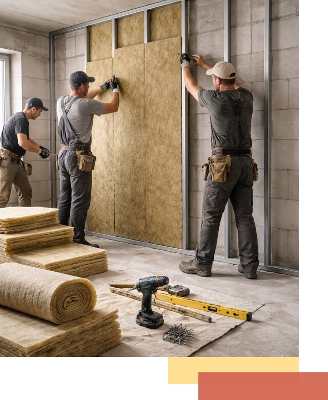 Шумоизоляция перегородок из блоков в Якутске — монтаж и защита шумоизоляцией