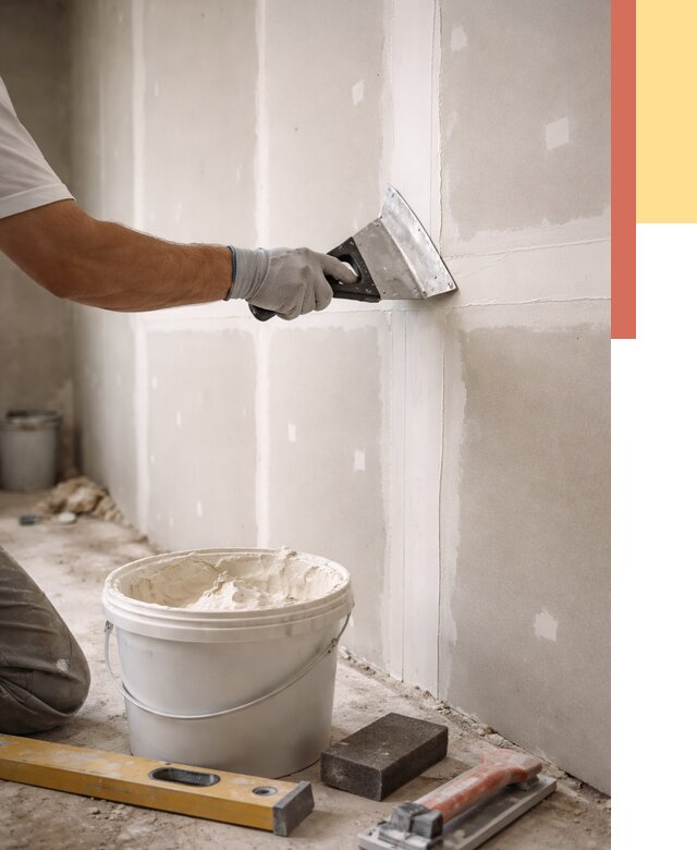 Шпаклевка перегородок из гипсокартона в Якутске от 2604 руб. — услуги ОТДЕЛОЧНИК-Ктс