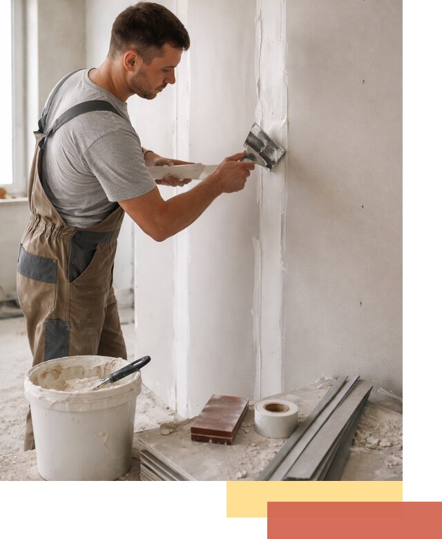 Шпаклевка перегородок из гипсокартона в Якутске качественно и быстро