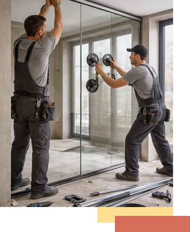 Цельностеклянные перегородки под ключ в Якутске