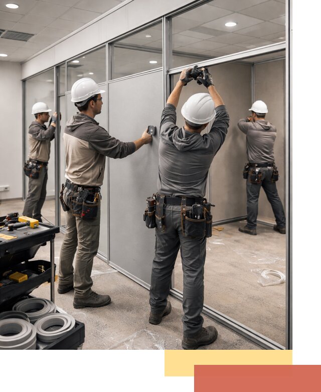 Мобильные офисные перегородки под ключ в Якутске