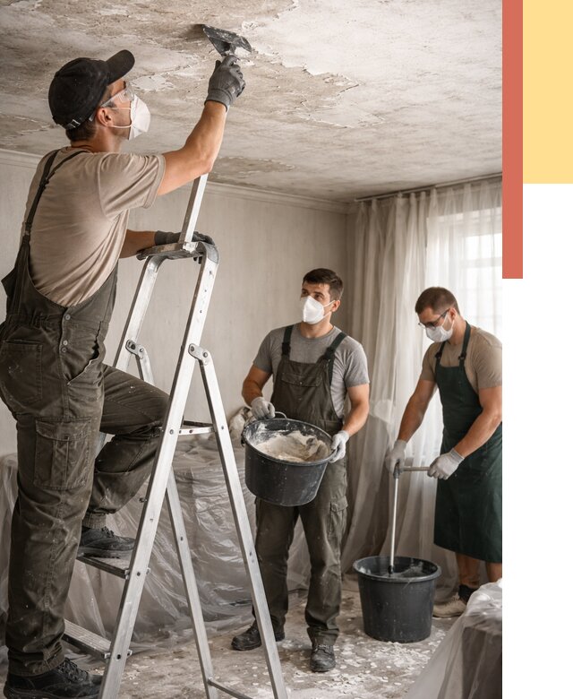 Удаление побелки с потолка в Якутске от 2604 руб. быстро и недорого | ОТДЕЛОЧНИК-Ктс