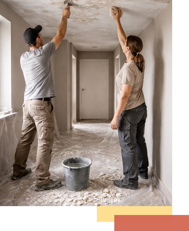 Удаление побелки с потолка в Якутске — быстро и аккуратно