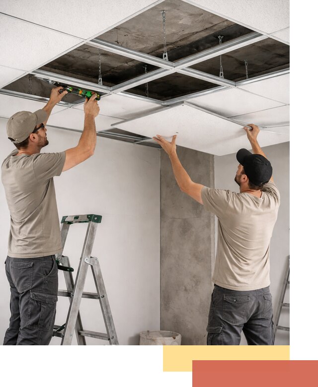 Монтаж потолка Армстронг под ключ в Якутске