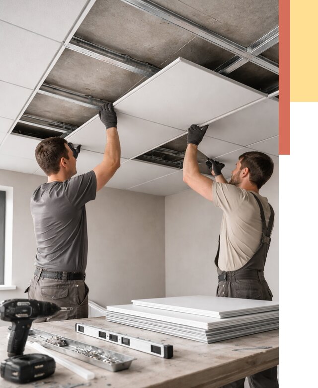 Монтаж кассетного потолка в Якутске от 4687 руб/м2 — установка и сборка | ОТДЕЛОЧНИК-Ктс