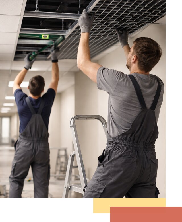 Монтаж потолка Грильято в Якутске: установка под ключ качественно