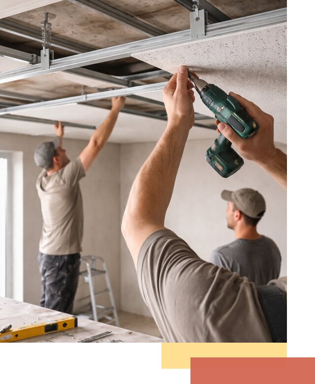 Монтаж акустического потолка в Якутске под ключ