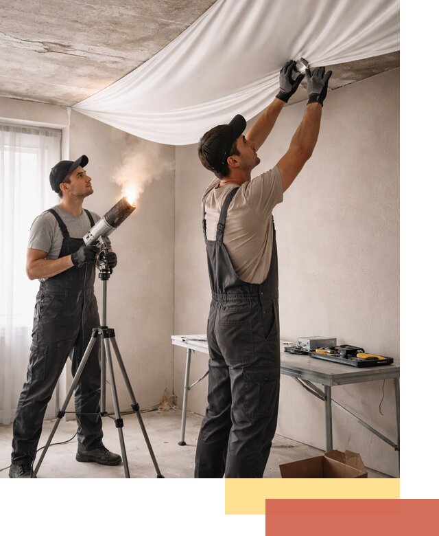 Установка натяжного потолка под ключ в Якутске