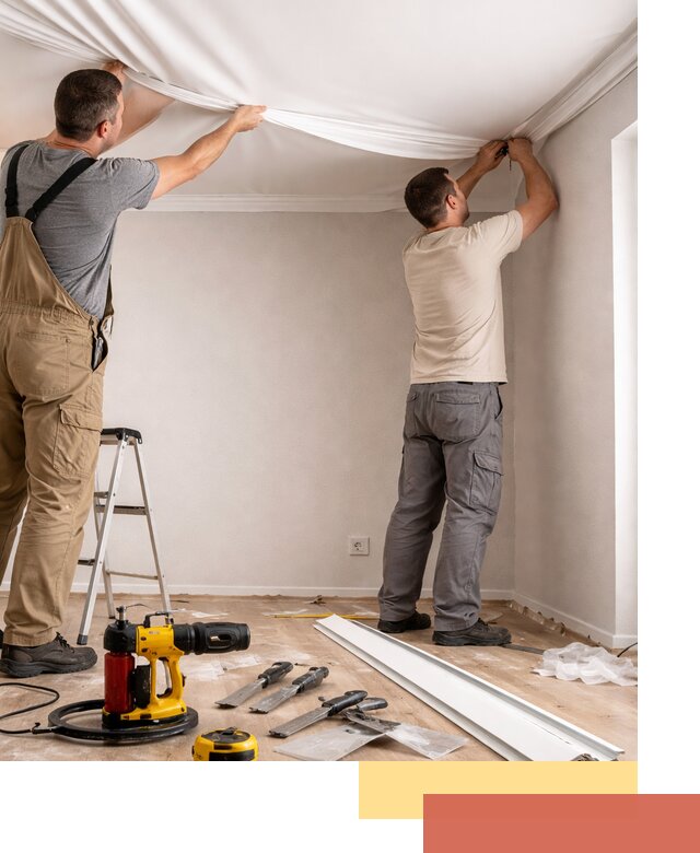 Монтаж ПВХ натяжного потолка в Якутске качественно и быстро