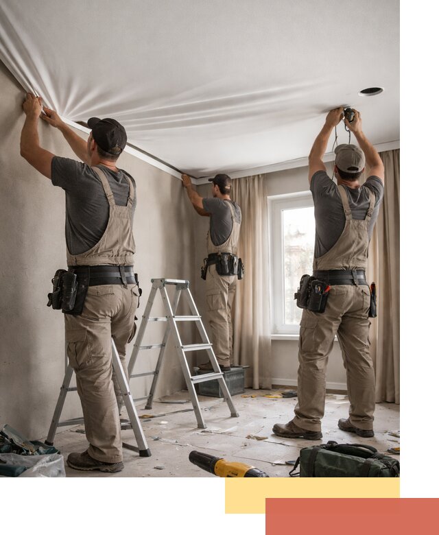 Монтаж матового натяжного потолка в Якутске качественно и быстро